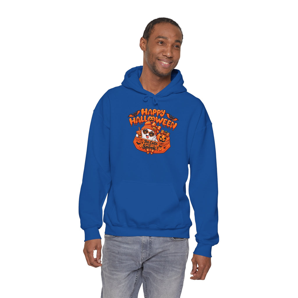 Halloween Cat Hoodie – "Happy Halloween" Pumpkin Cats Graphic