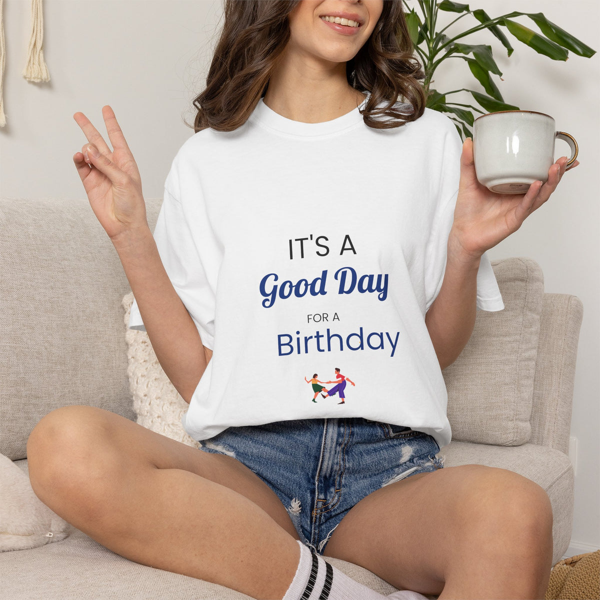 Birthday Graphic T-Shirt - "It's a Good Day for a Birthday"