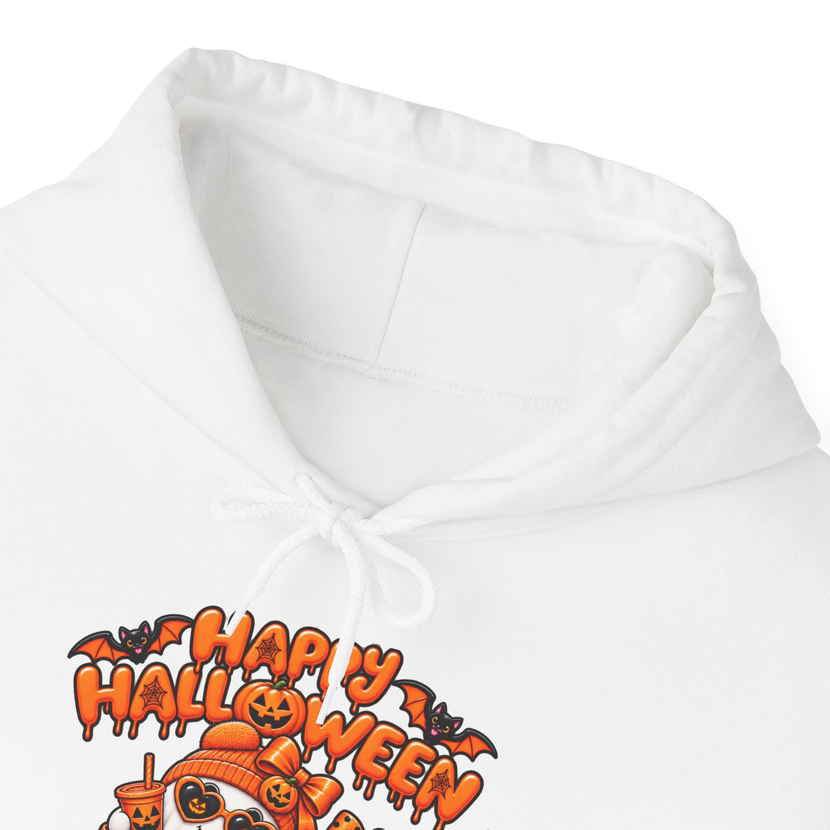 Halloween Cat Hoodie – "Happy Halloween" Pumpkin Cats Graphic