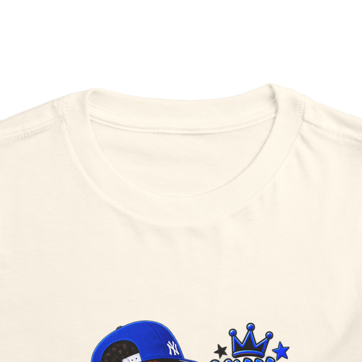 Toddler Tee — "Little Boy Big Dreams" Blue Sports Graphic