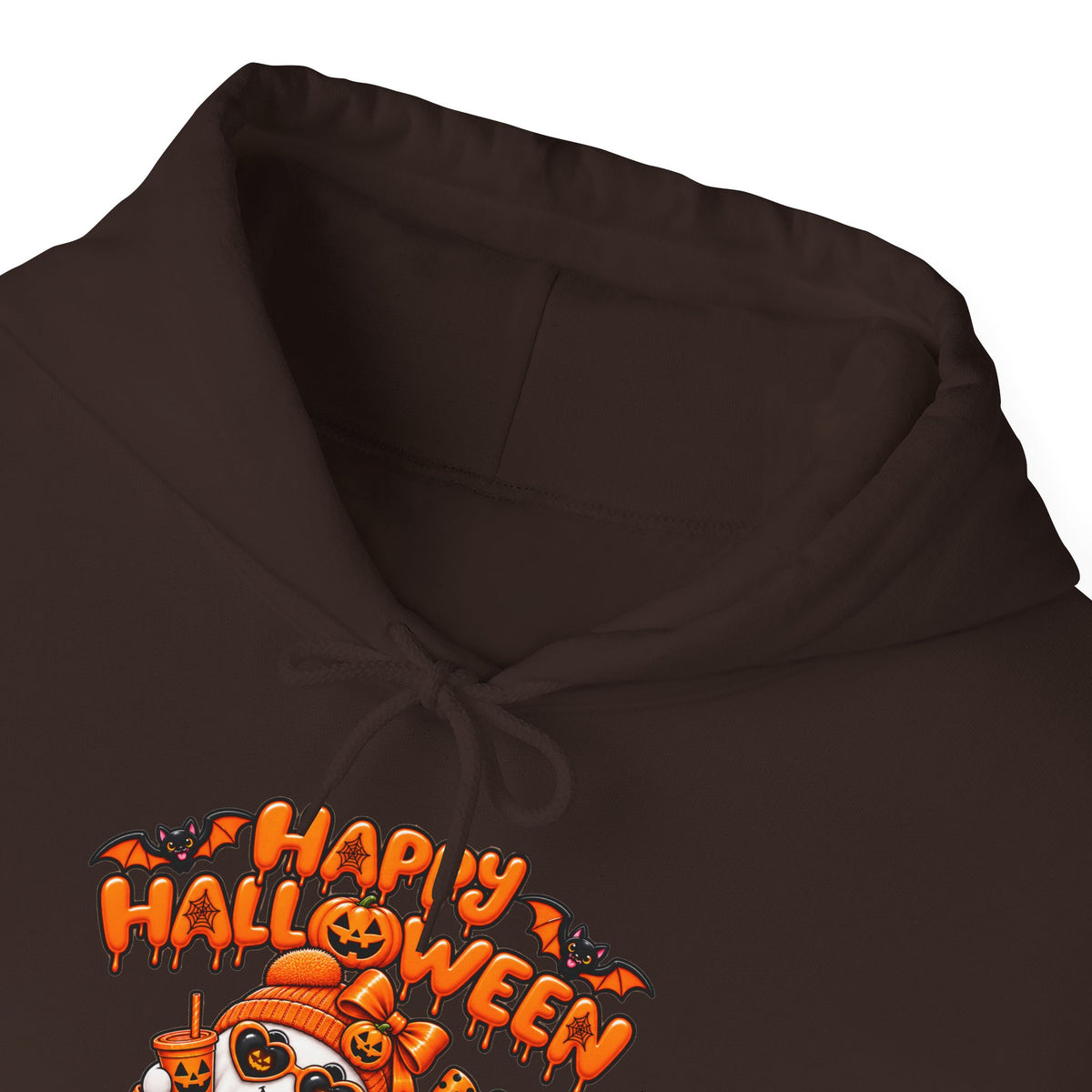 Halloween Cat Hoodie – "Happy Halloween" Pumpkin Cats Graphic