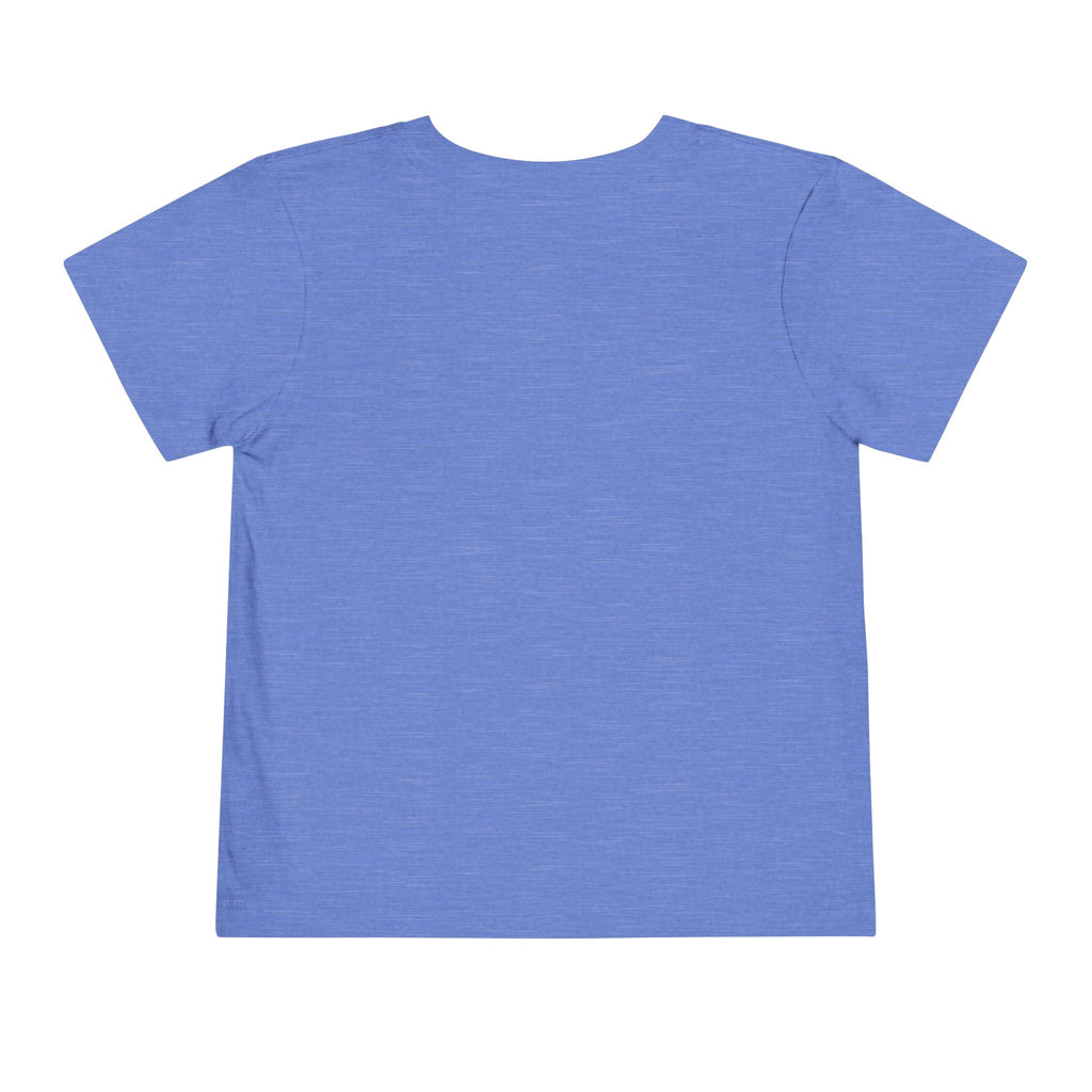 Toddler Tee — "Little Boy Big Dreams" Blue Sports Graphic