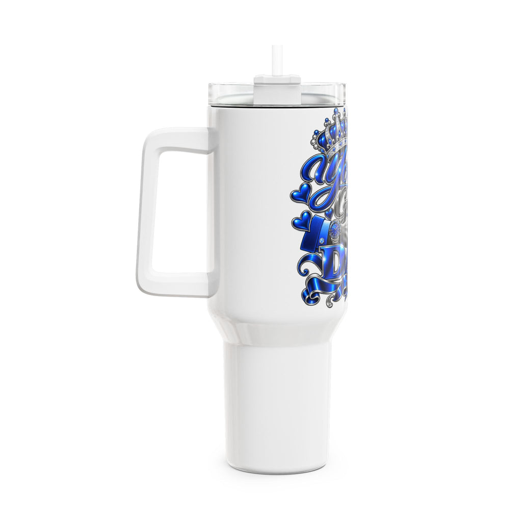 40oz Dad Tumbler — "You Are A Good Dad" Blue Crown Travel Mug