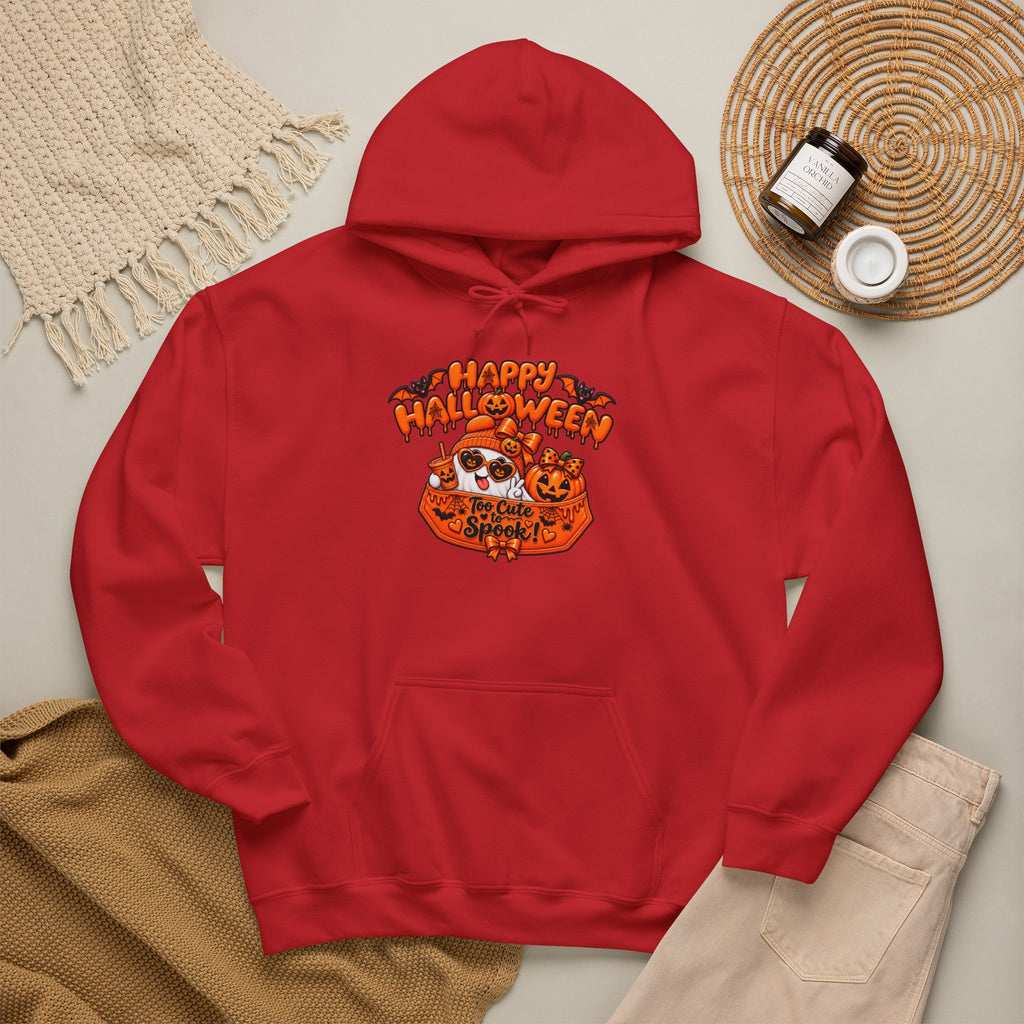 Halloween Cat Hoodie – "Happy Halloween" Pumpkin Cats Graphic