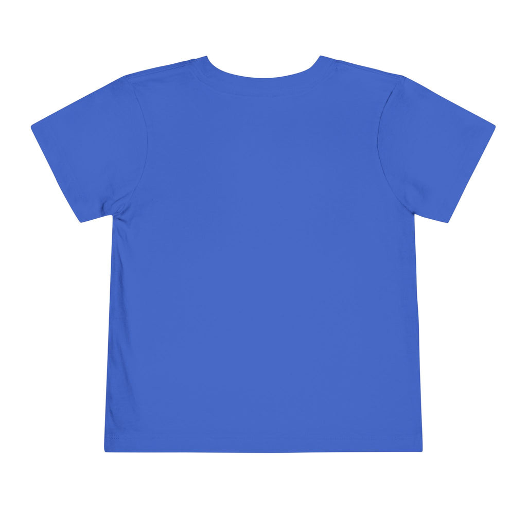 Toddler Tee — "Little Boy Big Dreams" Blue Sports Graphic