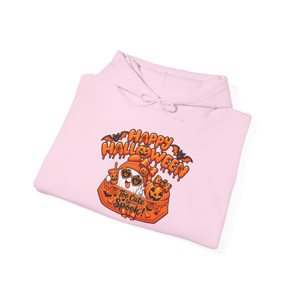 Halloween Cat Hoodie – "Happy Halloween" Pumpkin Cats Graphic