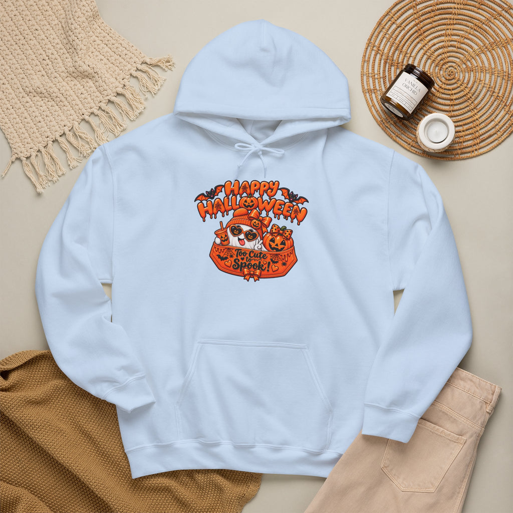 Halloween Cat Hoodie – "Happy Halloween" Pumpkin Cats Graphic