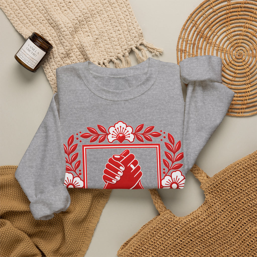We Rise Together Crewneck Sweatshirt — Solidarity Graphic Sweatshirt