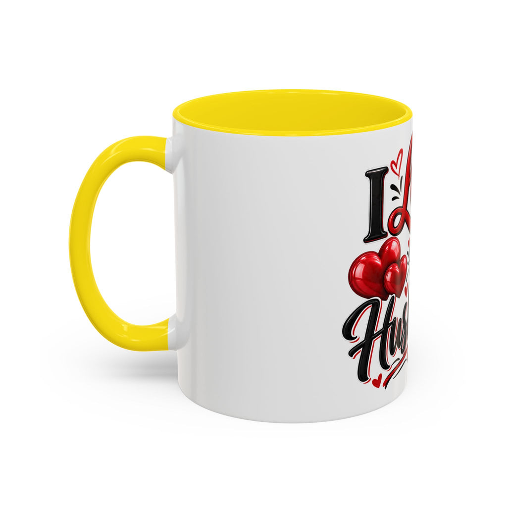 I Love My Husband Accent Coffee Mug – Romantic Valentine’s Day Gift