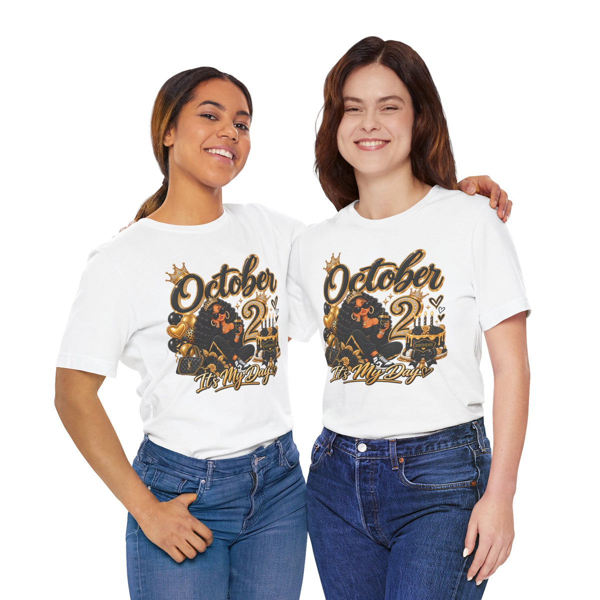 October 2 Birthday Tee — "October 2 It's My Day" Celebration Shirt
