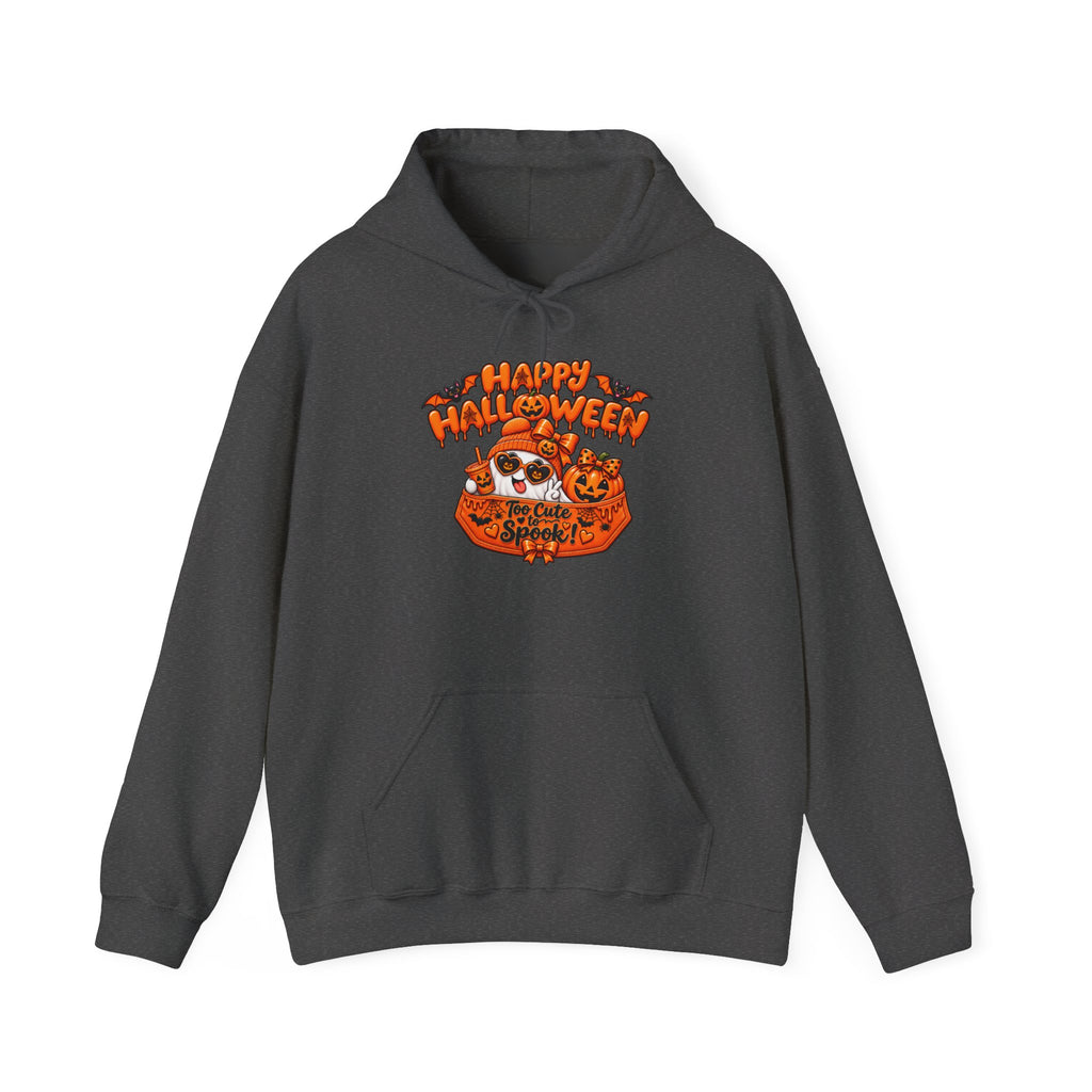 Halloween Cat Hoodie – "Happy Halloween" Pumpkin Cats Graphic
