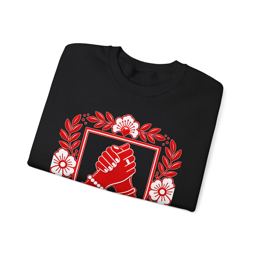 We Rise Together Crewneck Sweatshirt — Solidarity Graphic Sweatshirt
