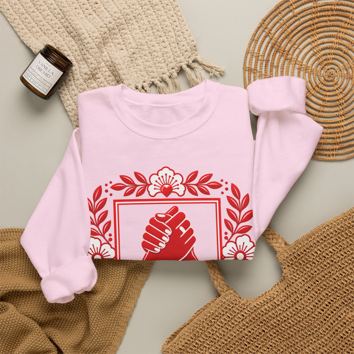 We Rise Together Crewneck Sweatshirt — Solidarity Graphic Sweatshirt