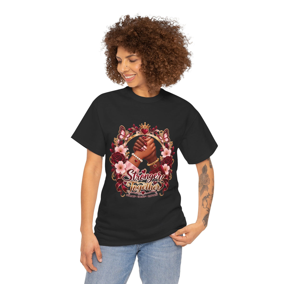Stronger Together Floral Tee