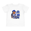 Toddler Tee — "Little Boy Big Dreams" Blue Sports Graphic