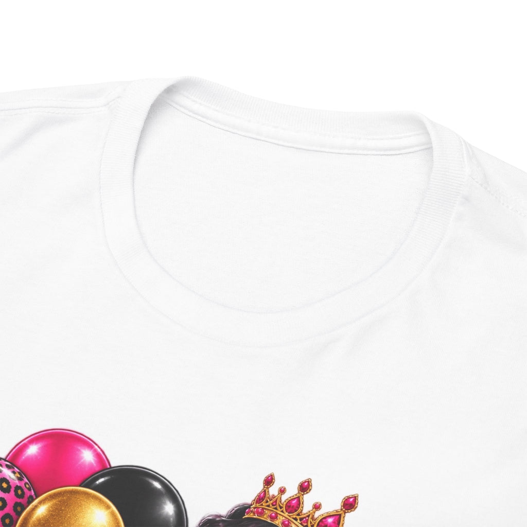 Birthday Girl T‑Shirt — Pink Crowned Diva Birthday Tee