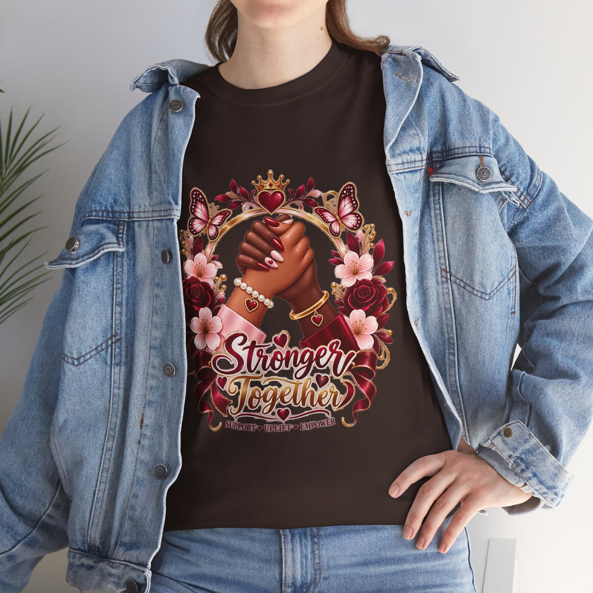 Stronger Together Floral Tee