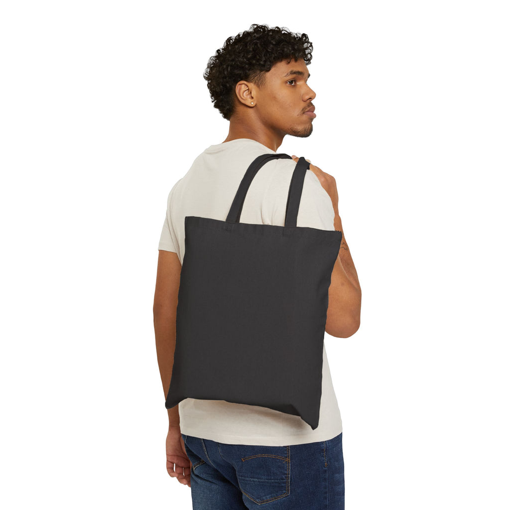 Halloween Ghost & Cats Cotton Tote Bag — "Happy Halloween" Trick-or-Treat Canvas Shopper