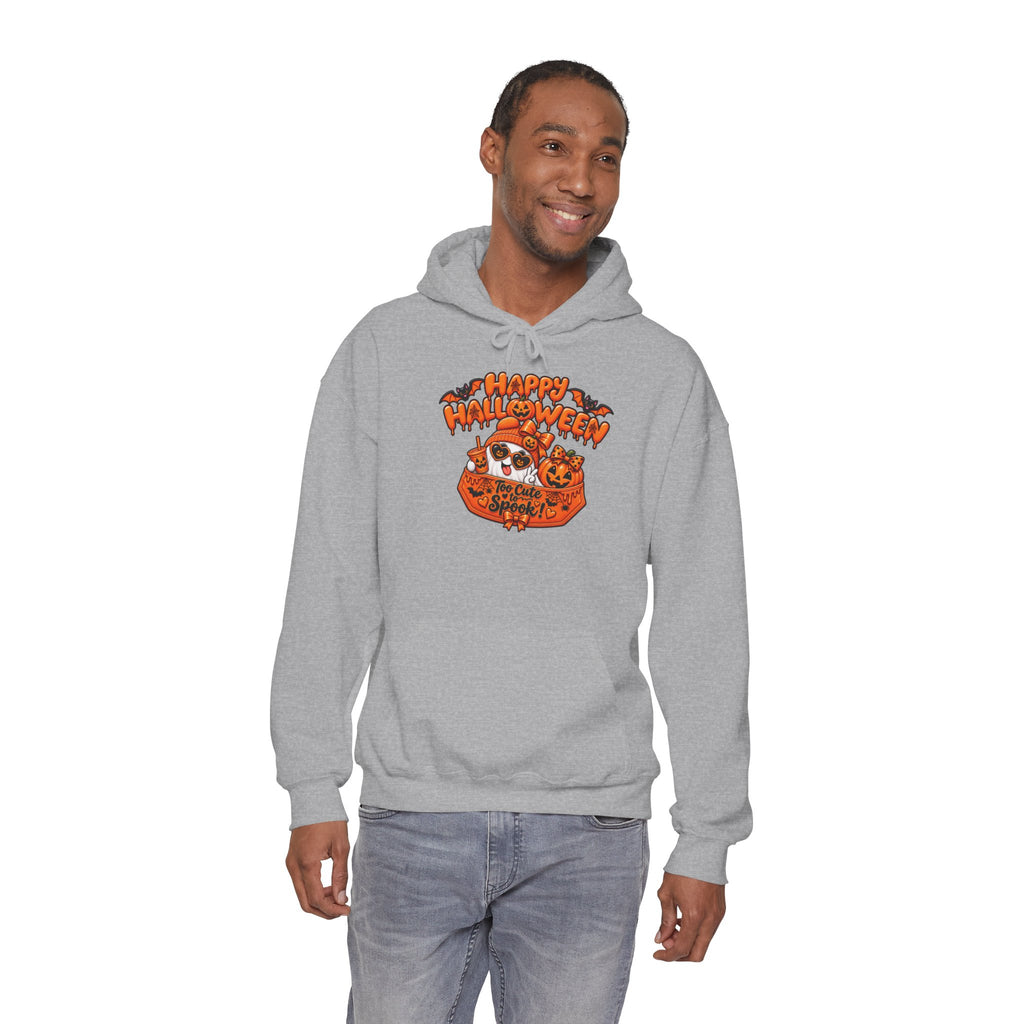 Halloween Cat Hoodie – "Happy Halloween" Pumpkin Cats Graphic