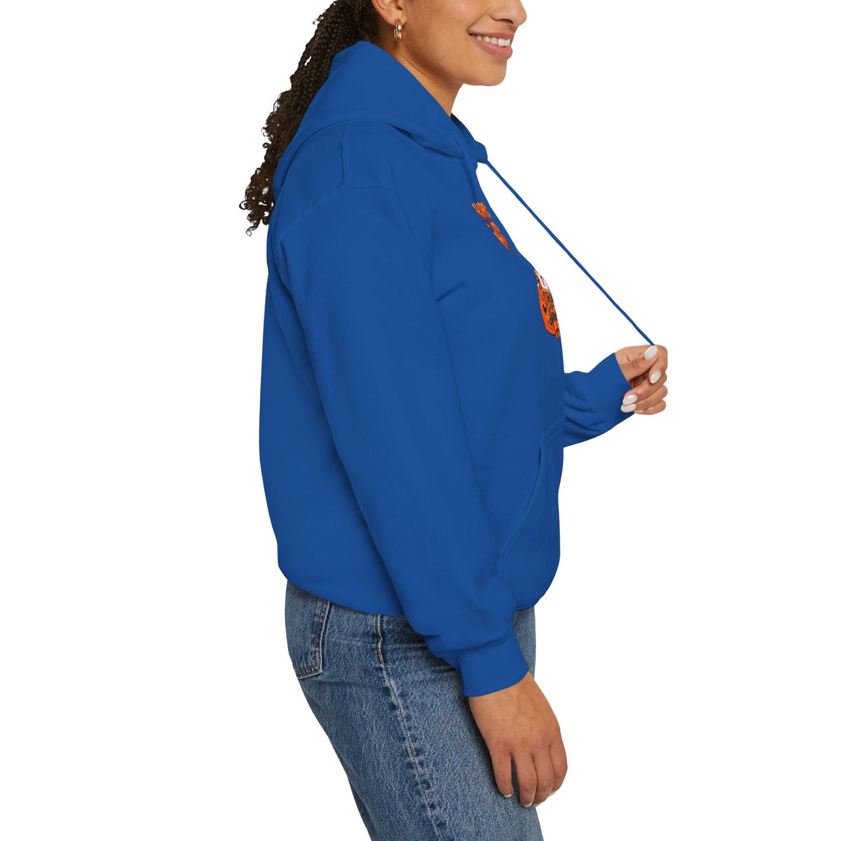 Halloween Cat Hoodie – "Happy Halloween" Pumpkin Cats Graphic