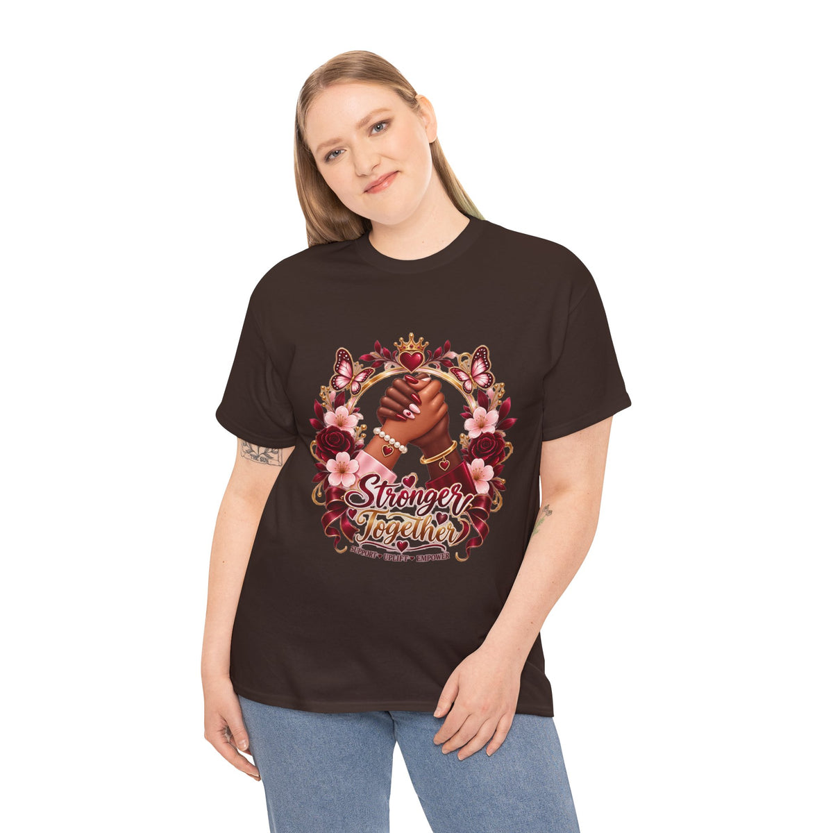 Stronger Together Floral Tee
