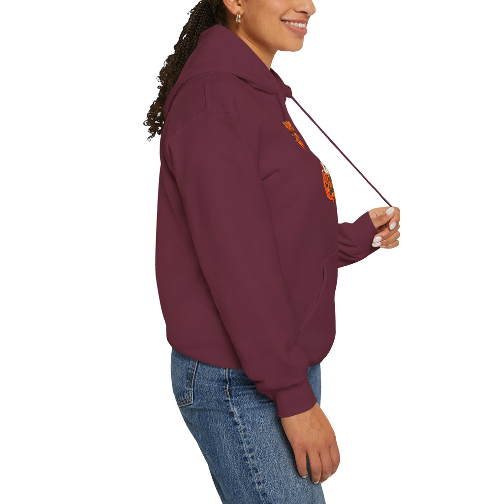 Halloween Cat Hoodie – "Happy Halloween" Pumpkin Cats Graphic