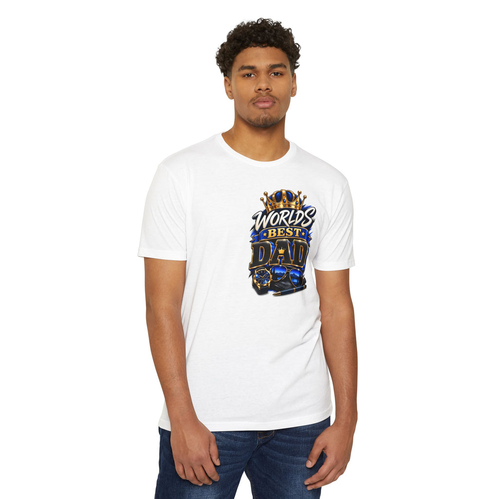 World's Best Dad T-Shirt – Crown & Sunglasses Father's Day Gift