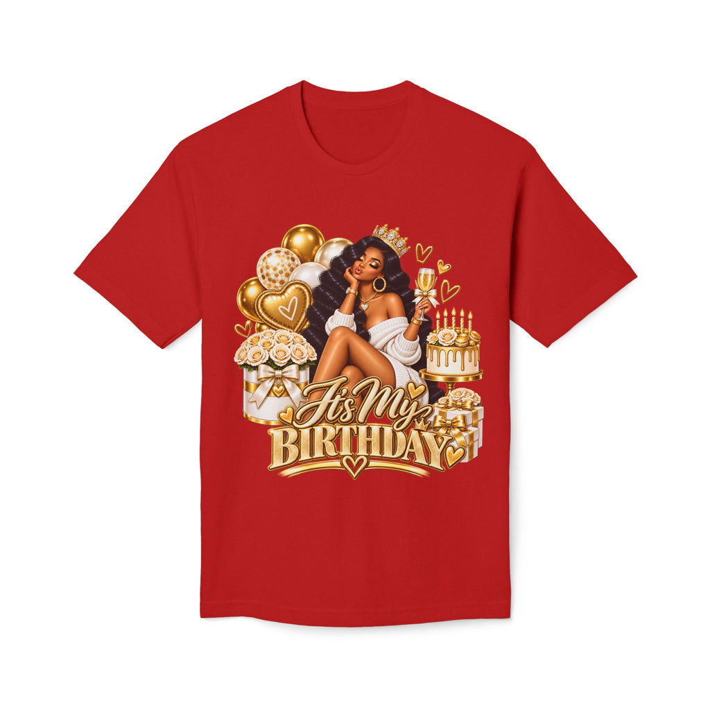 Birthday Queen T-Shirt – "It's My Birthday" Gold Party Design
