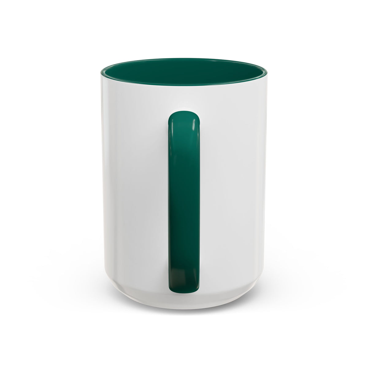 Love Green Heart Mug — Decorative 11oz/15oz Ceramic Coffee Cup