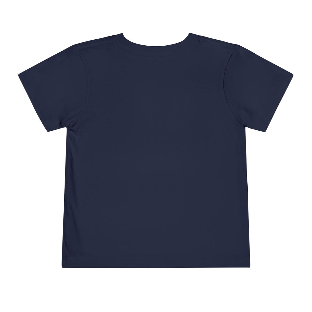 Toddler Tee — "Little Boy Big Dreams" Blue Sports Graphic