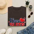 I Love Sleep T-Shirt — Cute Heart Graphic Sleep Lover Tee