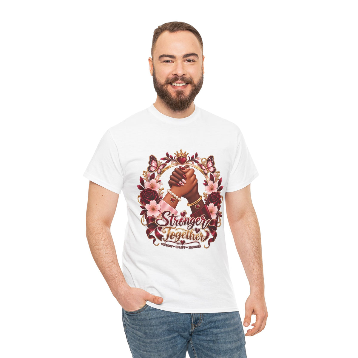 Stronger Together Floral Tee