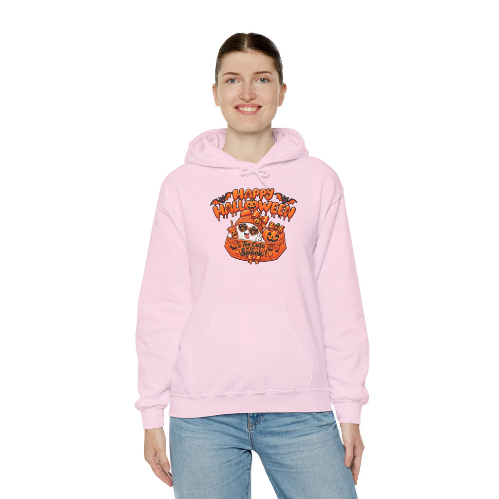 Halloween Cat Hoodie – "Happy Halloween" Pumpkin Cats Graphic