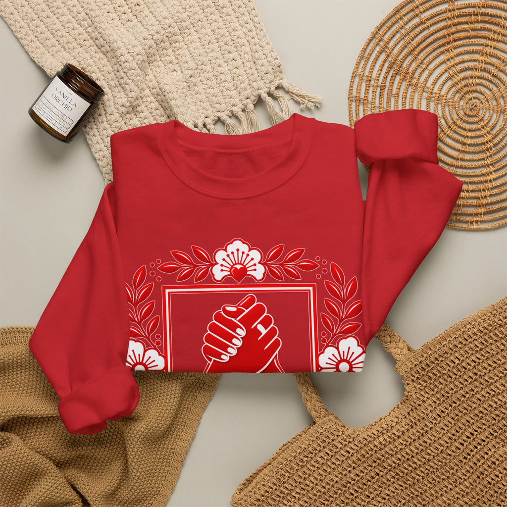 We Rise Together Crewneck Sweatshirt — Solidarity Graphic Sweatshirt