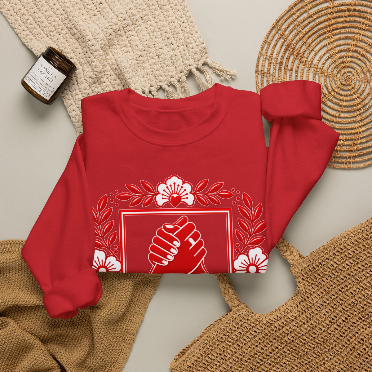 We Rise Together Crewneck Sweatshirt — Solidarity Graphic Sweatshirt