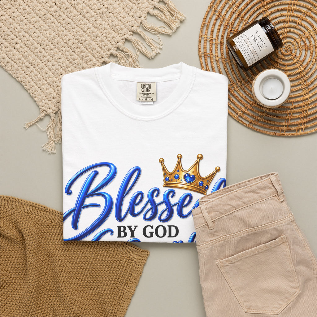 Blessed by God Loved by Family Guided by Faith T-Shirt