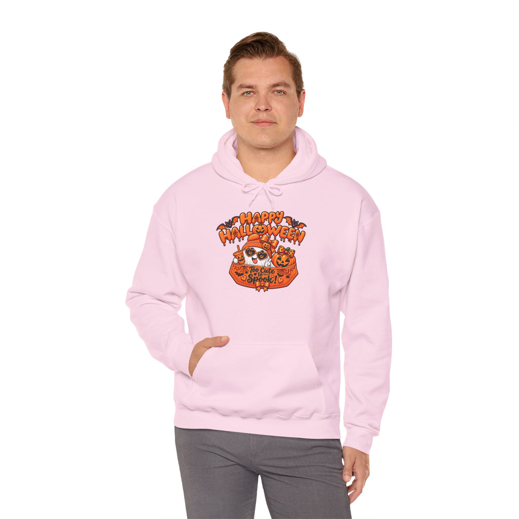 Halloween Cat Hoodie – "Happy Halloween" Pumpkin Cats Graphic