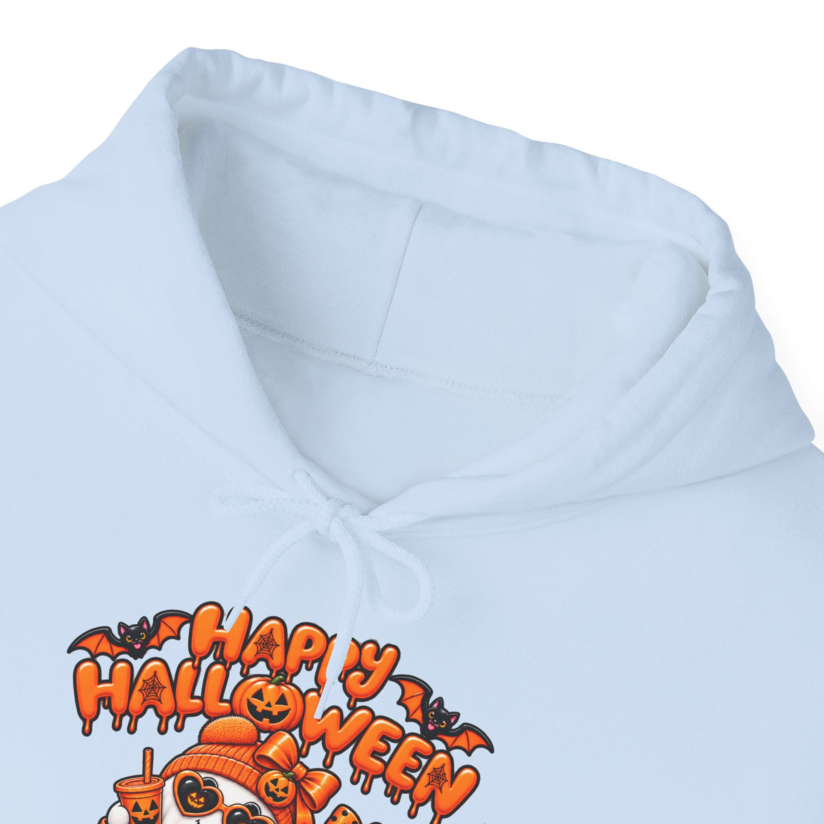 Halloween Cat Hoodie – "Happy Halloween" Pumpkin Cats Graphic