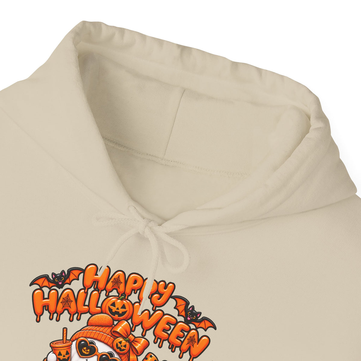 Halloween Cat Hoodie – "Happy Halloween" Pumpkin Cats Graphic
