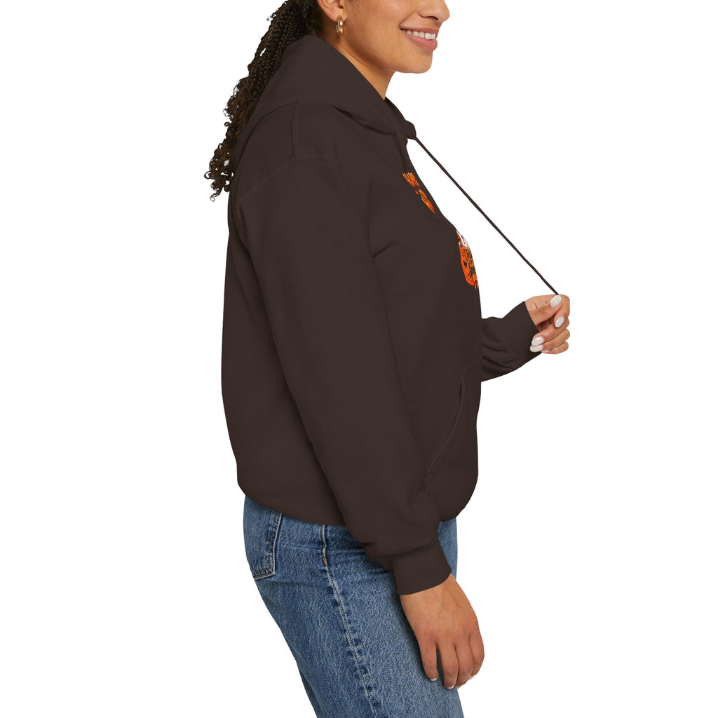 Halloween Cat Hoodie – "Happy Halloween" Pumpkin Cats Graphic
