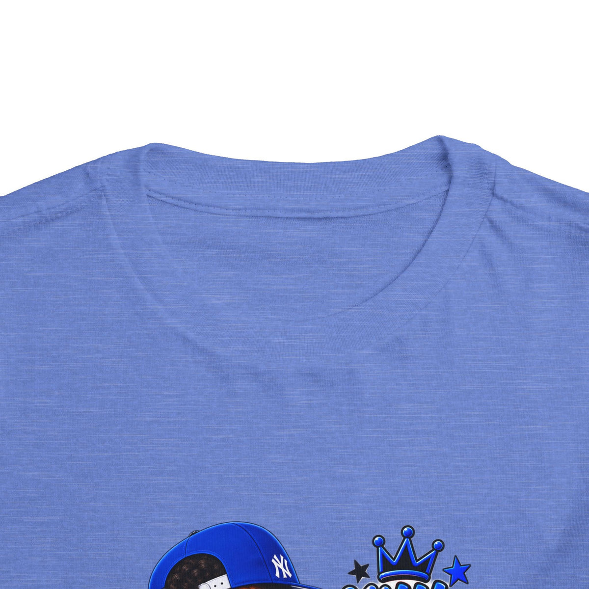 Toddler Tee — "Little Boy Big Dreams" Blue Sports Graphic