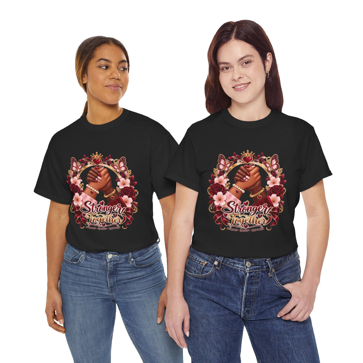 Stronger Together Floral Tee