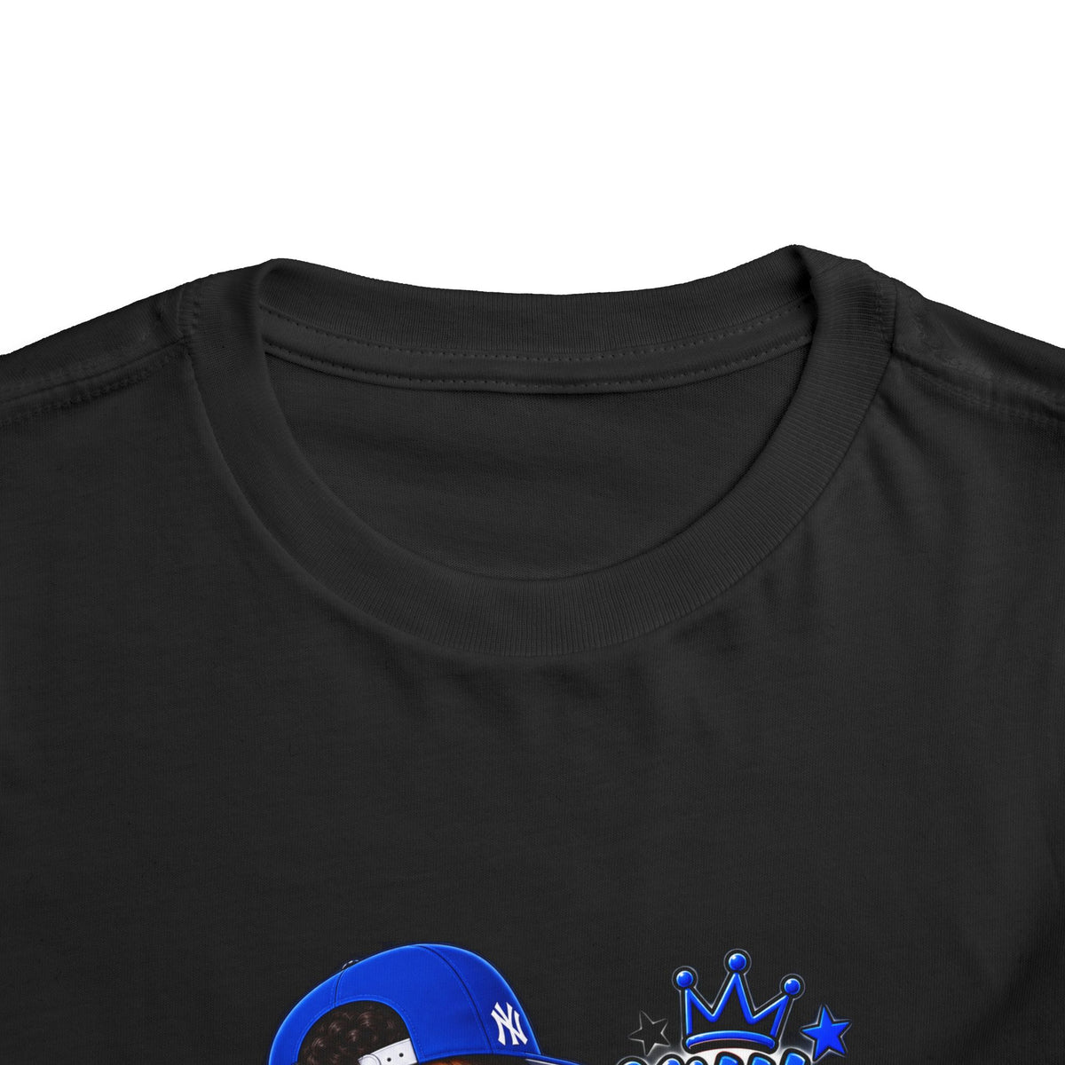 Toddler Tee — "Little Boy Big Dreams" Blue Sports Graphic
