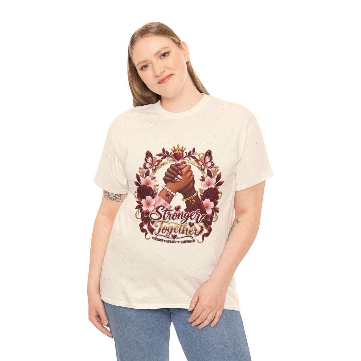 Stronger Together Floral Tee
