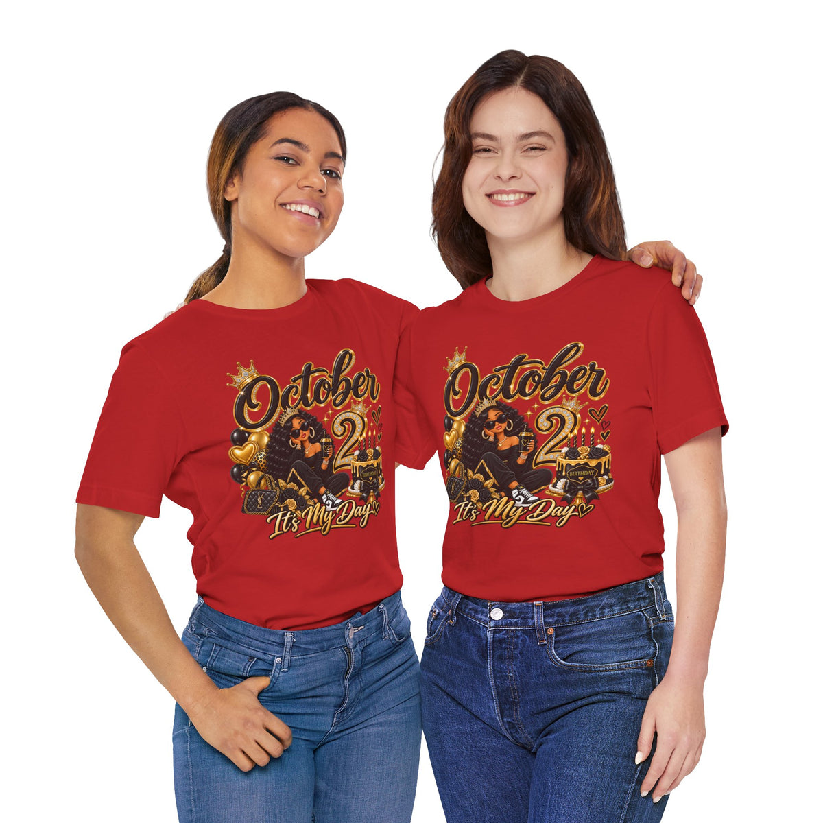 October 2 Birthday Tee — "October 2 It's My Day" Celebration Shirt