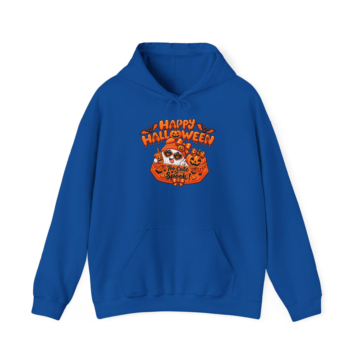 Halloween Cat Hoodie – "Happy Halloween" Pumpkin Cats Graphic