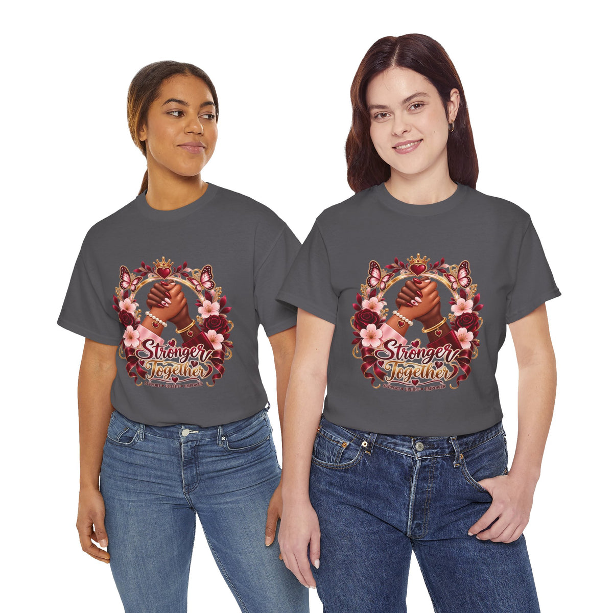 Stronger Together Floral Tee
