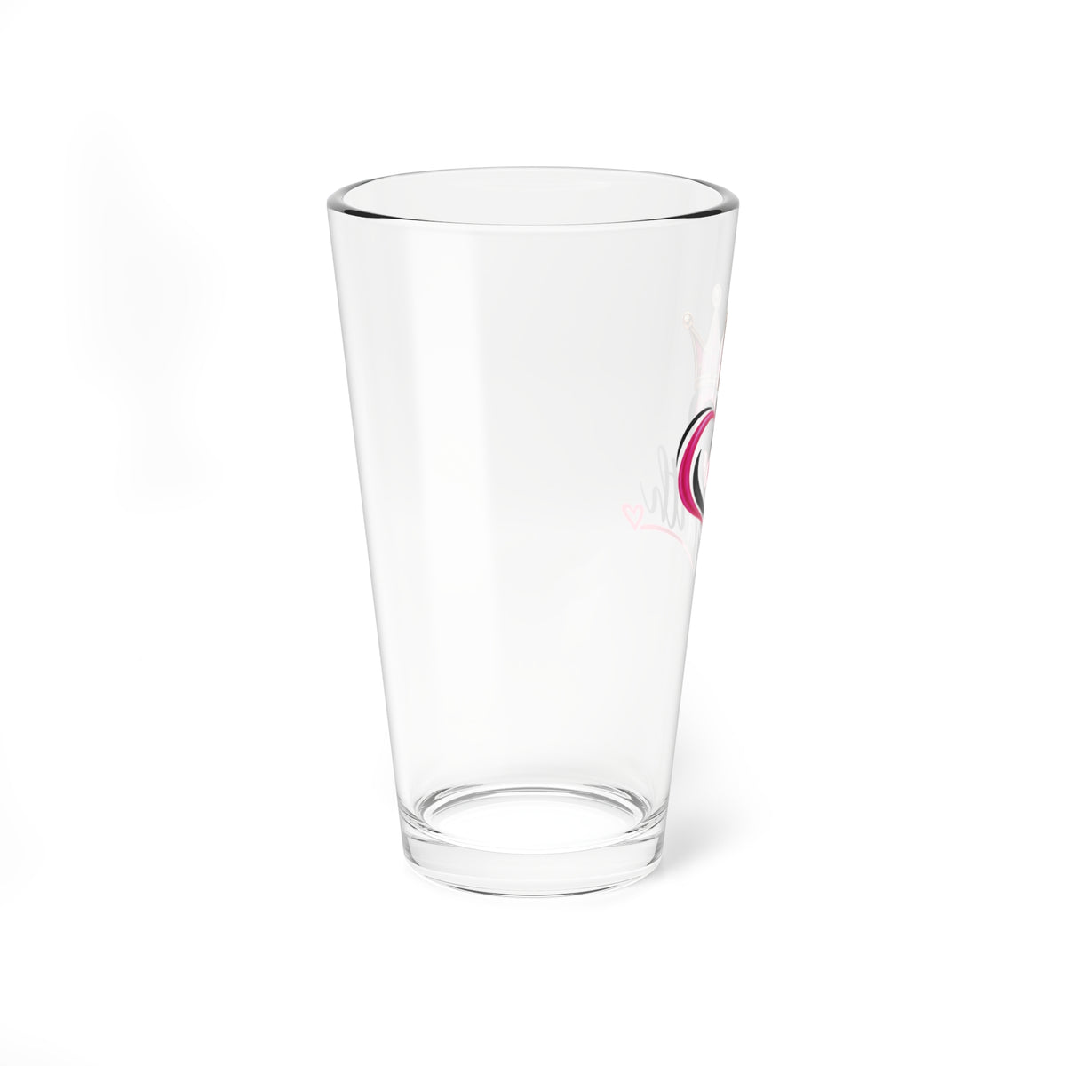 Faith Heart Crown 16oz Mixing Glass