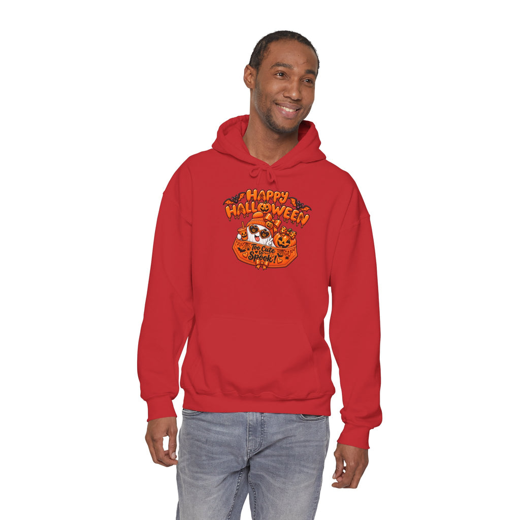 Halloween Cat Hoodie – "Happy Halloween" Pumpkin Cats Graphic