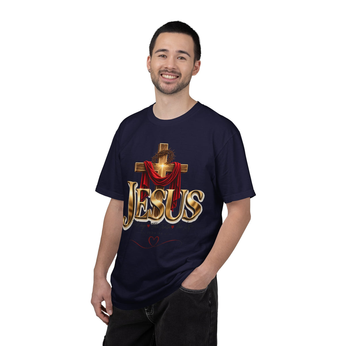 Jesus Cross T-Shirt — "The Way, the Truth, the Life" Christian Faith Tee